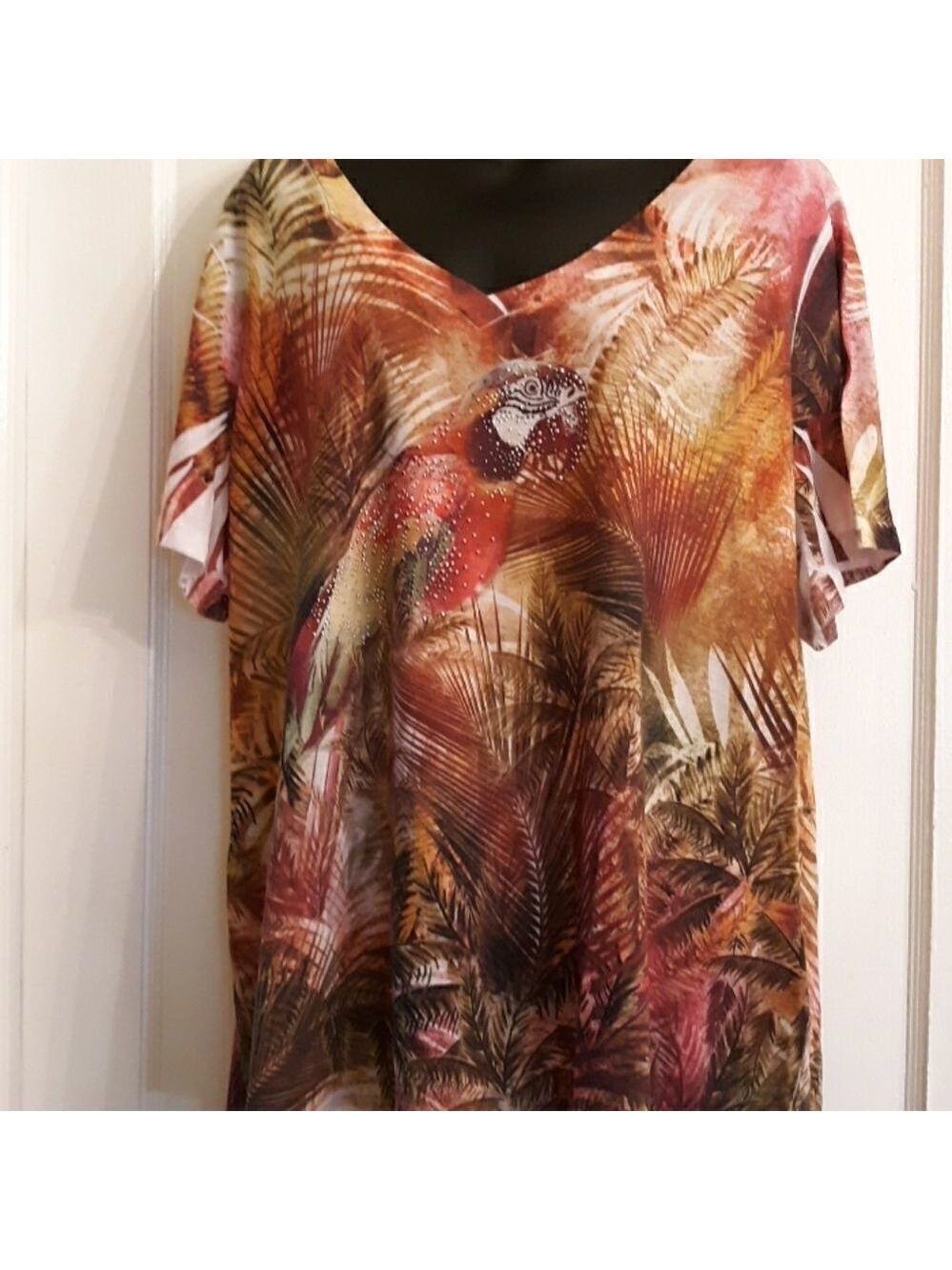 Laura Scott  3X  woman printed top